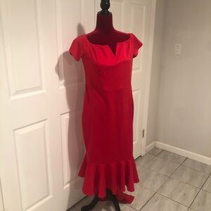 ROTITA Beautiful red high -low dress/size 10